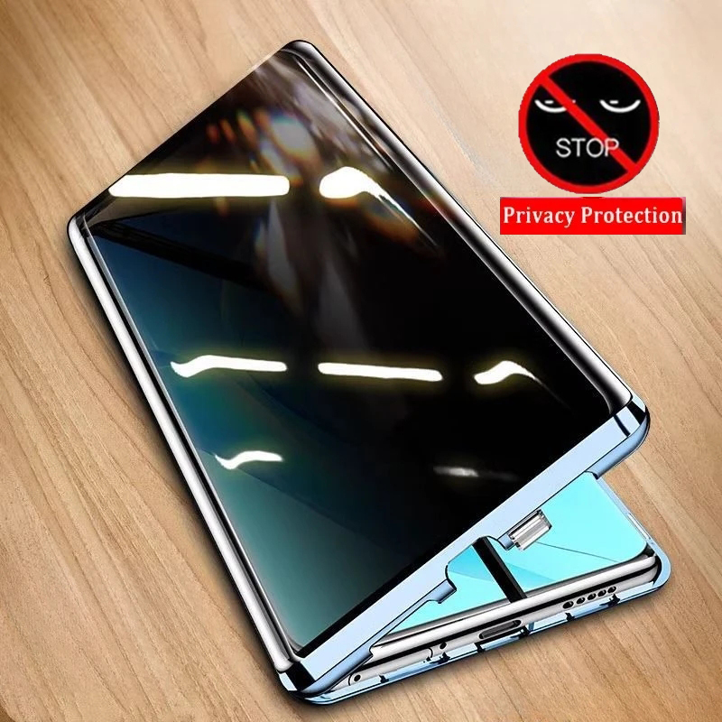 Anti Spy Privacy Glass Case - Front Anti-Spy Privacy Tempered Glass Phone