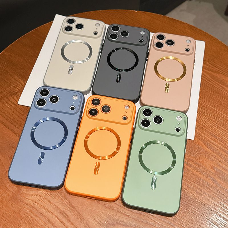 Liquid Silicone Magnetic Phone Case - Skin Feel Magnetic Phone Case For