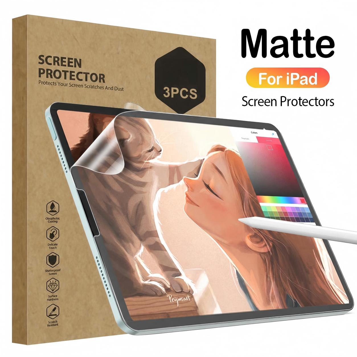 3PCS Paper Like Matte Screen P - Matte Anti Glare Screen Protector 评论和价格