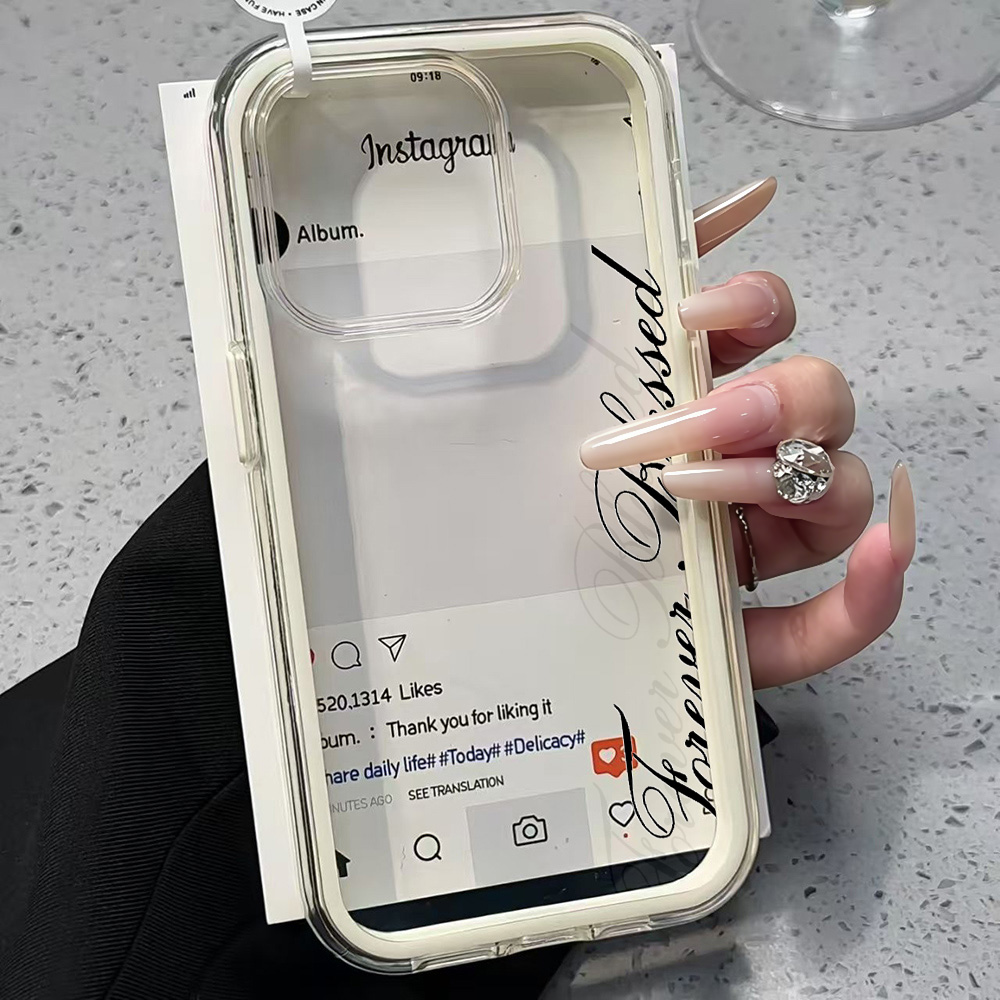 Forever Blessed Simple Clear P - Clear Shockproof Bumper Case 评论和价格