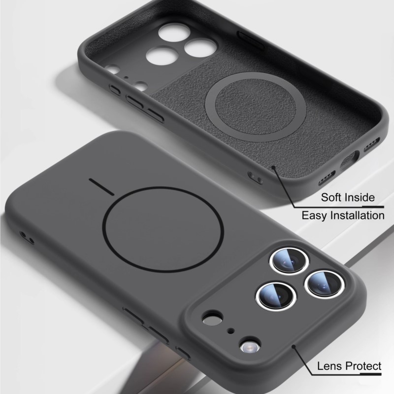 Luxury Liquid Silicone Case Fo - Liquid Silicone Magnetic Phone Case 评论和价格