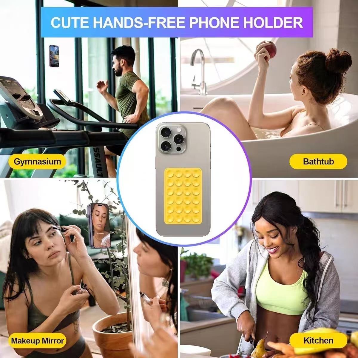 Silicone Suction Cup Phone Hol - Phone Cases 评论和价格