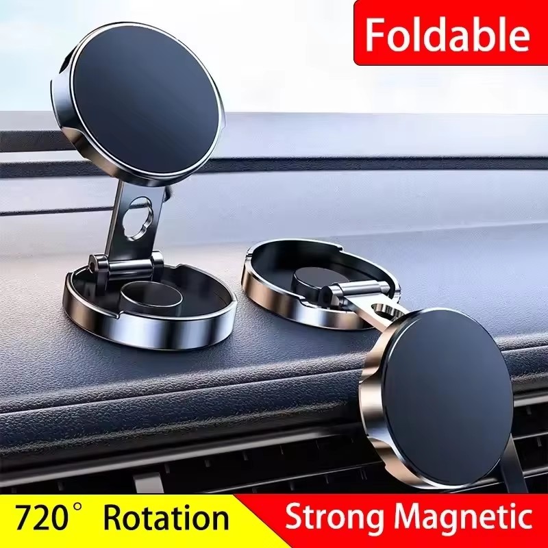 Round Folding Magnetic Car Hol - Phone Stands 评论和价格