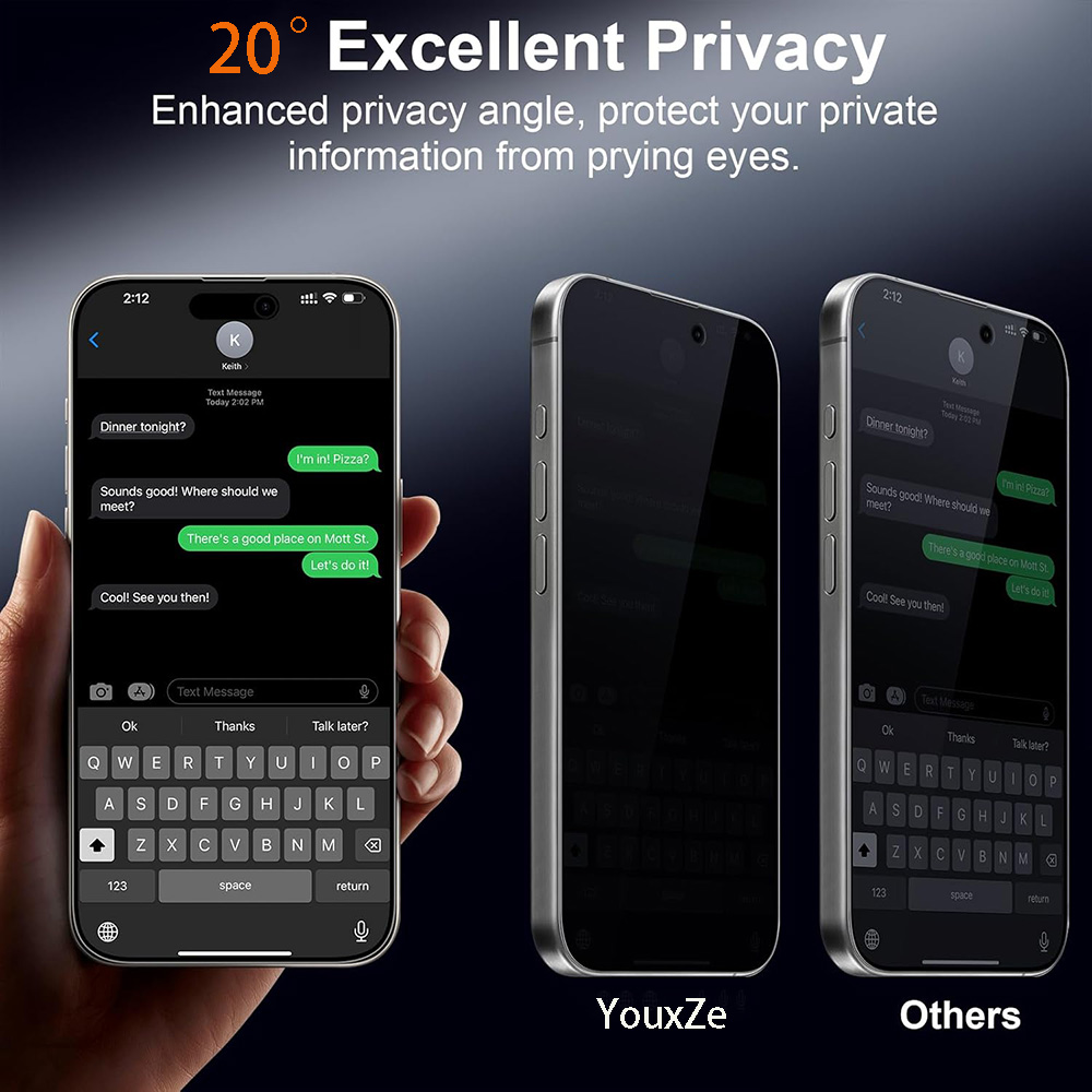 4Pcs Anti Spy Tempered Glass F - Anti Spy Privacy Glass Case 评论和价格